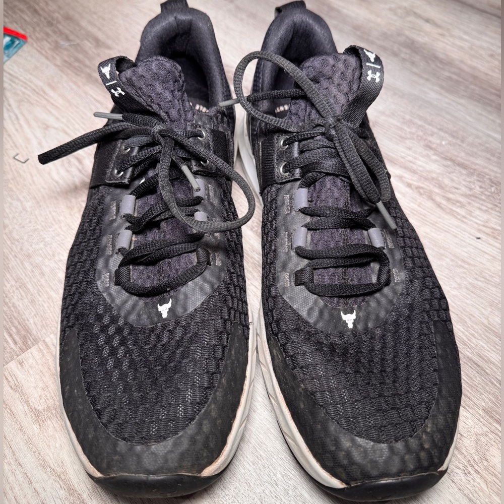 Under Armour x The Rock Training Shoes Black Size 11.5 - Picture 3 of 8